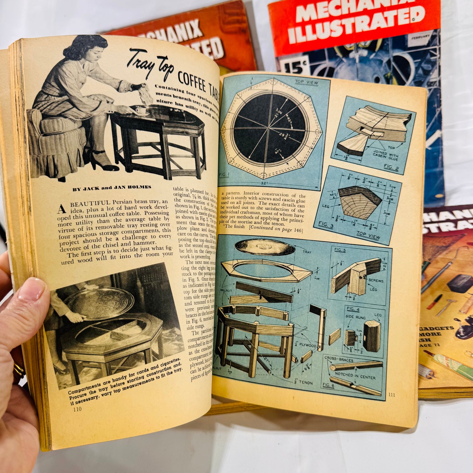 Set of 5 Vintage Mechanix Illustrated Magazines (1946–1953) by Fawcett Publications