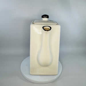 Mid Century Modern Japanese Ceramic Coffee Pot Hand Painted Atomic Teapot 1950s 1960s Kitchenware