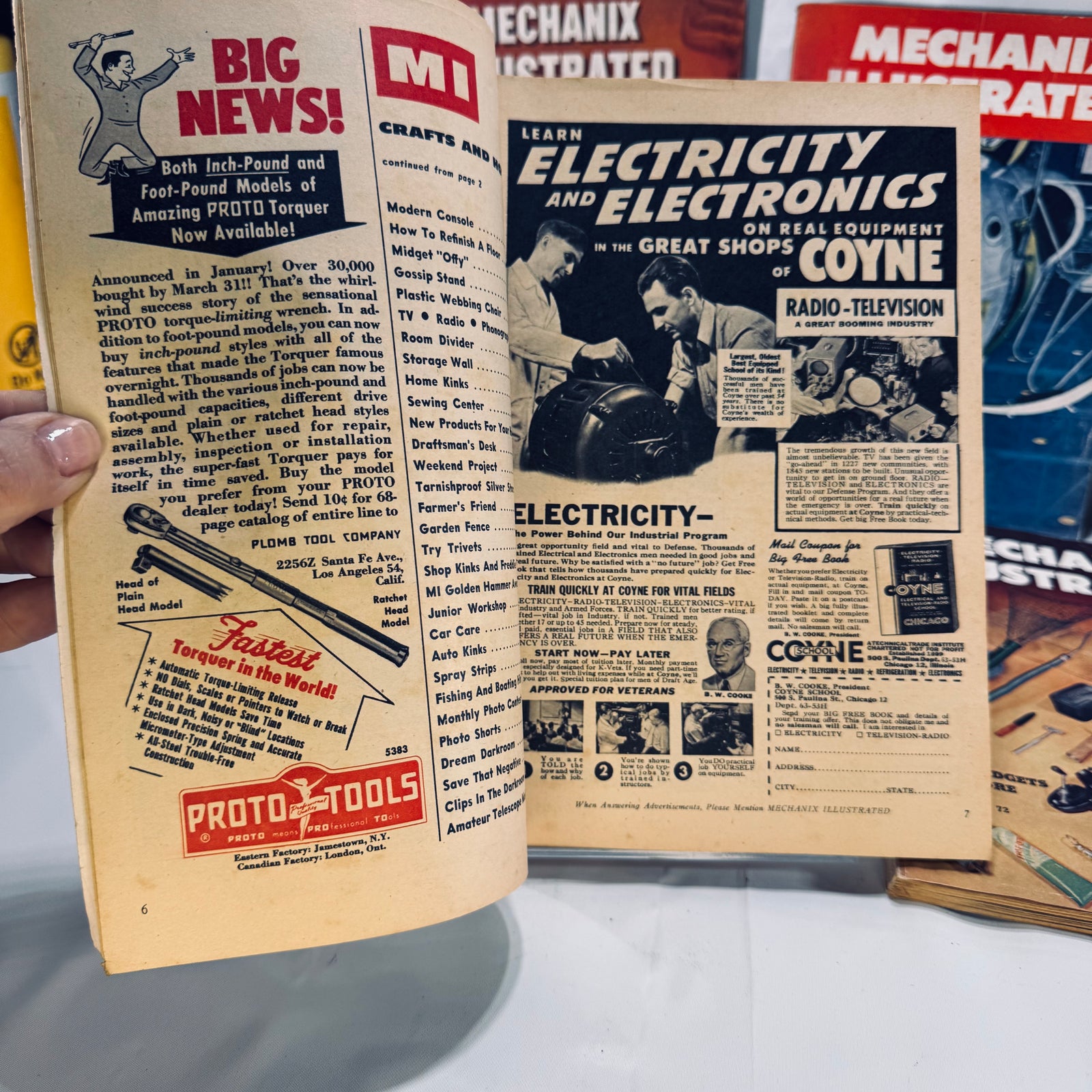 Set of 5 Vintage Mechanix Illustrated Magazines (1946–1953) by Fawcett Publications