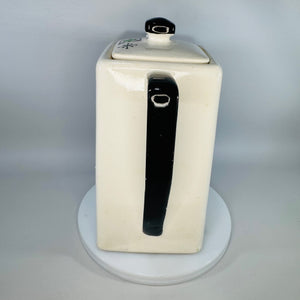 Mid Century Modern Japanese Ceramic Coffee Pot Hand Painted Atomic Teapot 1950s 1960s Kitchenware