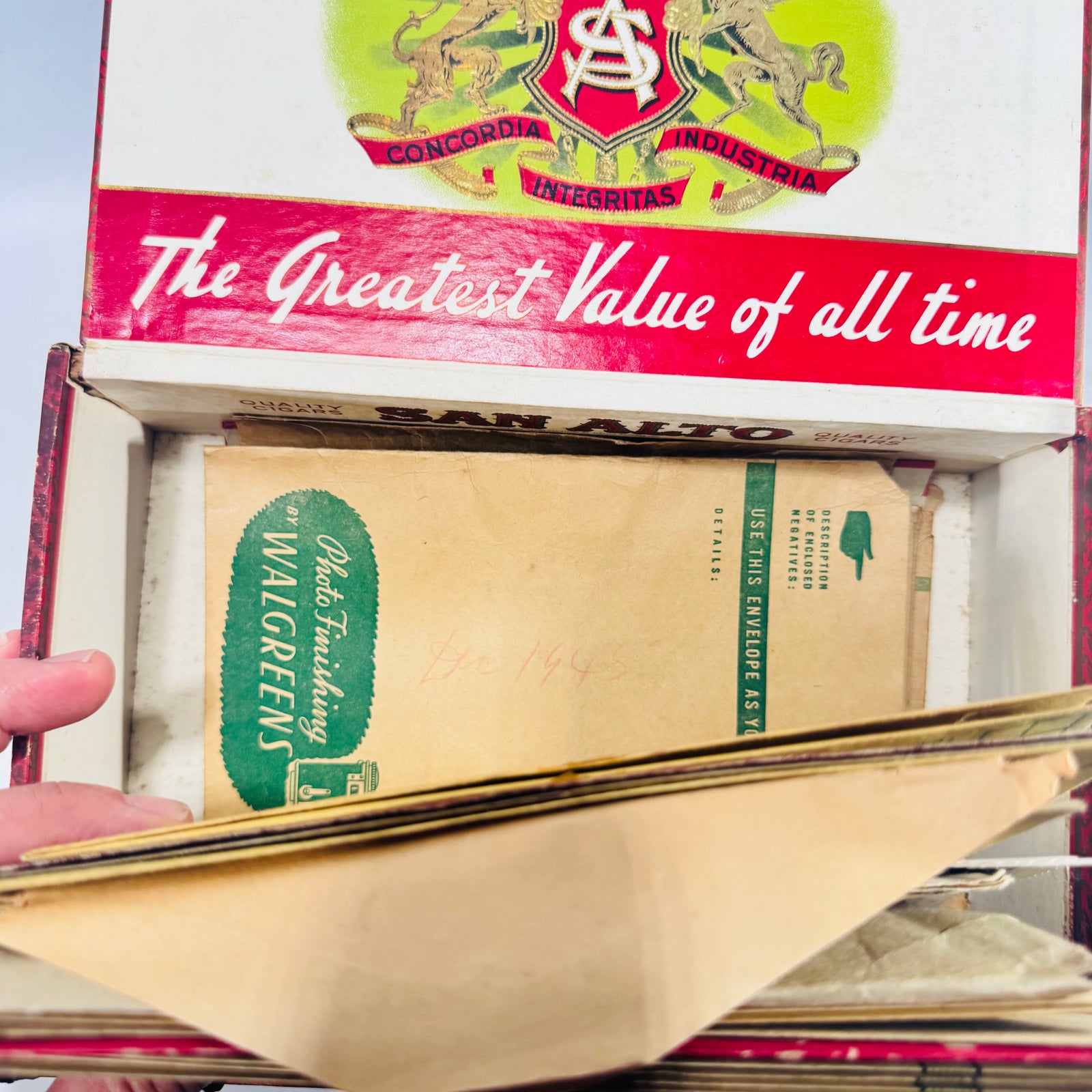 San Alto Invincibles Cigar Box Photo Ephemera Lot 1939