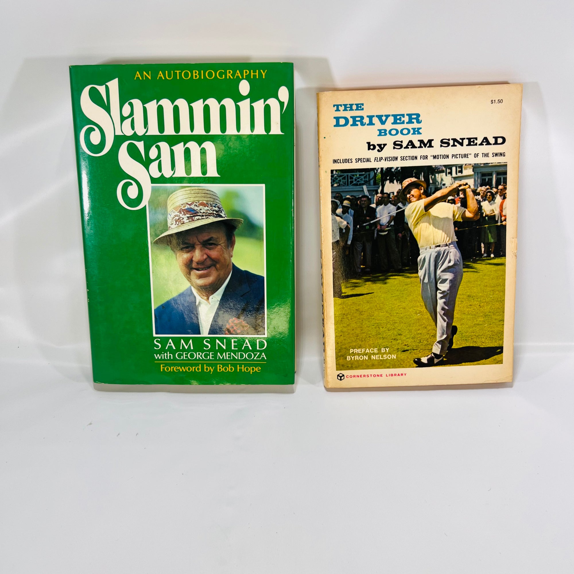 Two Books by Sam Snead Slammin' Sam 1986 The Driver Book 1973 Vintage Golf Books