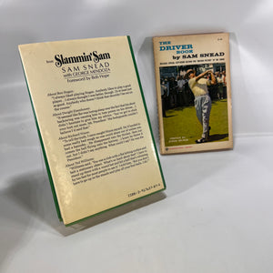 Two Books by Sam Snead Slammin' Sam 1986 The Driver Book 1973 Vintage Golf Books