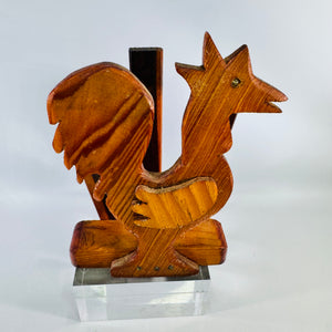 Royal House Gifts Rooster Napkin Holder Wood Country Kitchen Decor