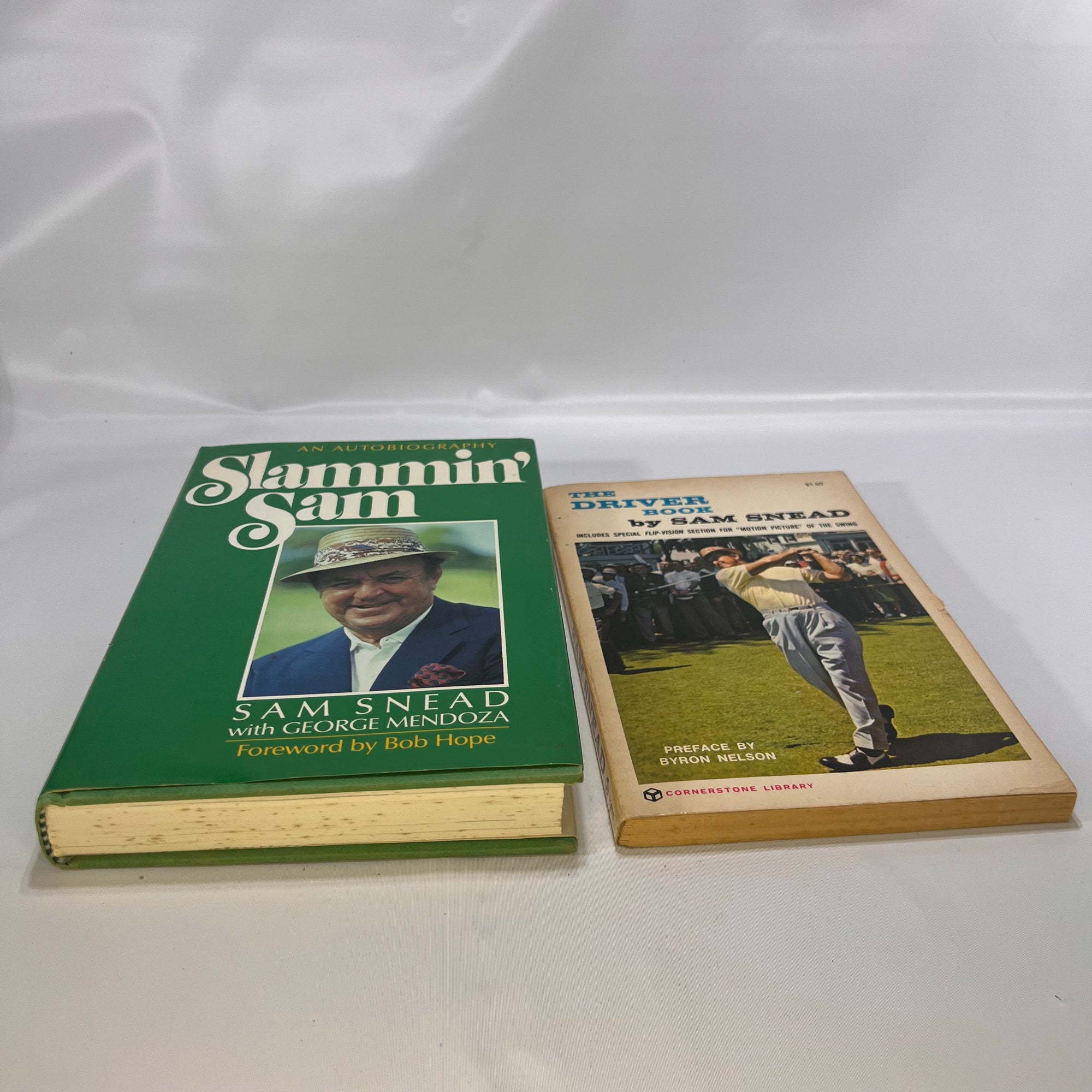 Two Books by Sam Snead Slammin' Sam 1986 The Driver Book 1973 Vintage Golf Books