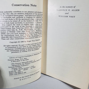 Natural History • Birding Set — A Field Guide to the Birds (1980, 4th Ed.) + Attracting Birds (1947 rev.) — Roger Tory Peterson & U.S. Fish and Wildlife | Color Plates, Field Guide
