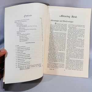 Natural History • Birding Set — A Field Guide to the Birds (1980, 4th Ed.) + Attracting Birds (1947 rev.) — Roger Tory Peterson & U.S. Fish and Wildlife | Color Plates, Field Guide