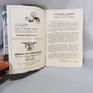 ManistMee County, Michigan Vacation Guides Set (1946 ) — Examiner Printing Co. / Manistee Board of Commerce | Maps & Ads Regional Travel History Ephemera