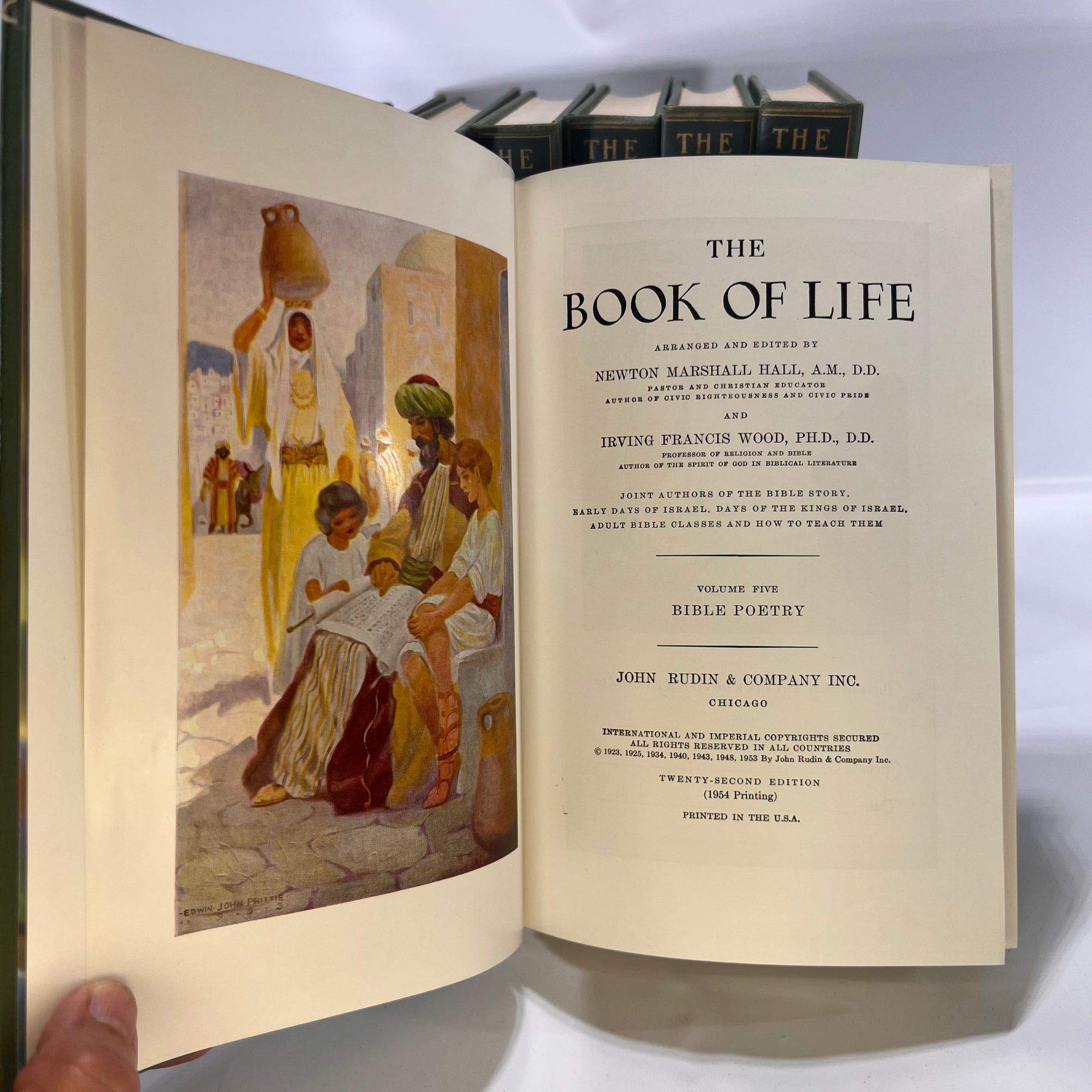 The Book of Life Set of Eight edited by Newton Marshall Hall 1954 John Rudin & Company