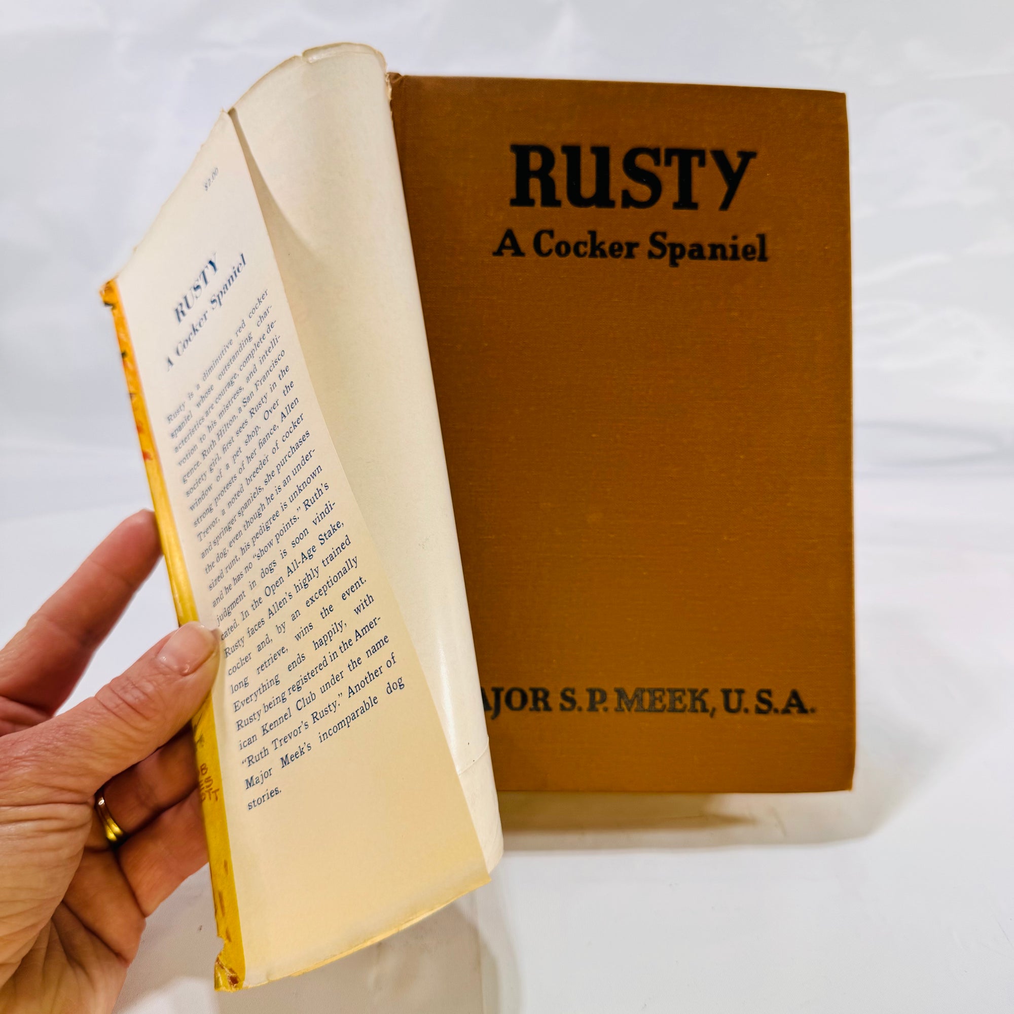 Rusty a Cocker Spaniel by Major S. P. Meek (1942), Wm Penn Publishing Corp., Hardcover