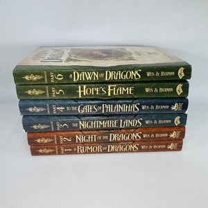 Dragonlance Chronicles Fantasy 6-Book Set — A Rumor of Dragons to A Dawn of Dragons (2003–2004) — Margaret Weis & Tracy Hickman | Young Adult Adaptation Series