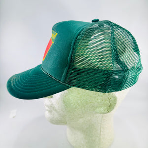 Oliver Tractor Mesh Trucker Hat Green Snapback Sun Cap