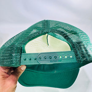 Oliver Tractor Mesh Trucker Hat Green Snapback Sun Cap