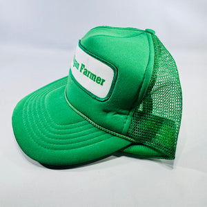 Michigan Farmer Trucker Hat Green Mesh Snapback Vintage