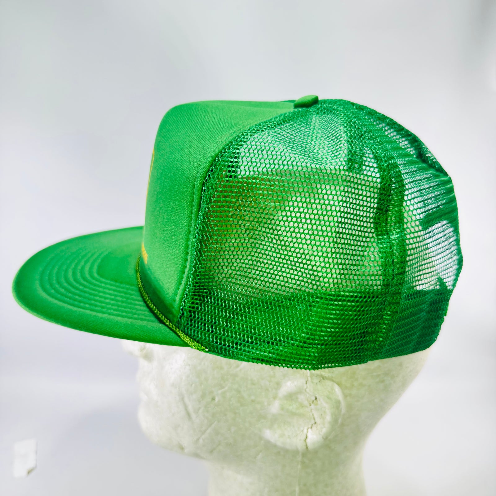 John Deere Nothing Runs Like a Deere Trucker Hat Green Mesh