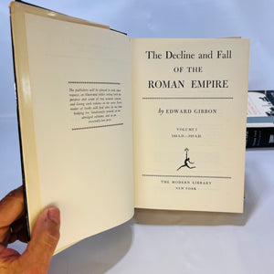 The Decline and Fall of the Roman Empire in Three Volumes by Edward Gibbon The Modern Library