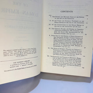 The Decline and Fall of the Roman Empire in Three Volumes by Edward Gibbon The Modern Library