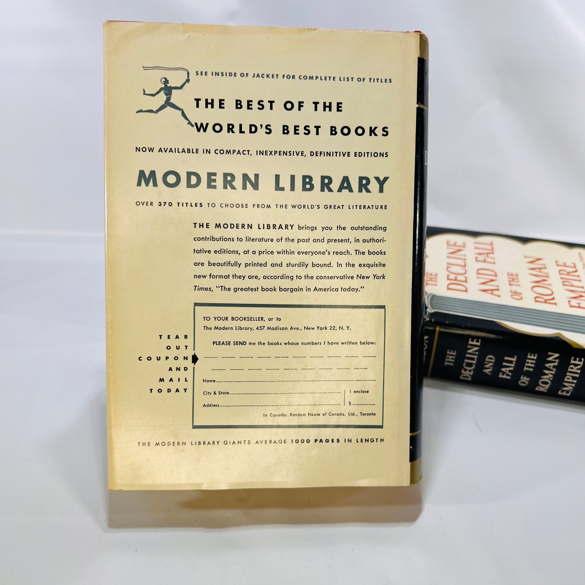 The Decline and Fall of the Roman Empire in Three Volumes by Edward Gibbon The Modern Library