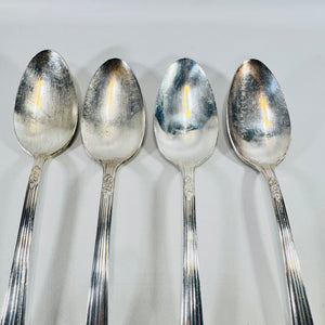 Silver Belle 1940 Silverplate Serving Spoons Set of 4