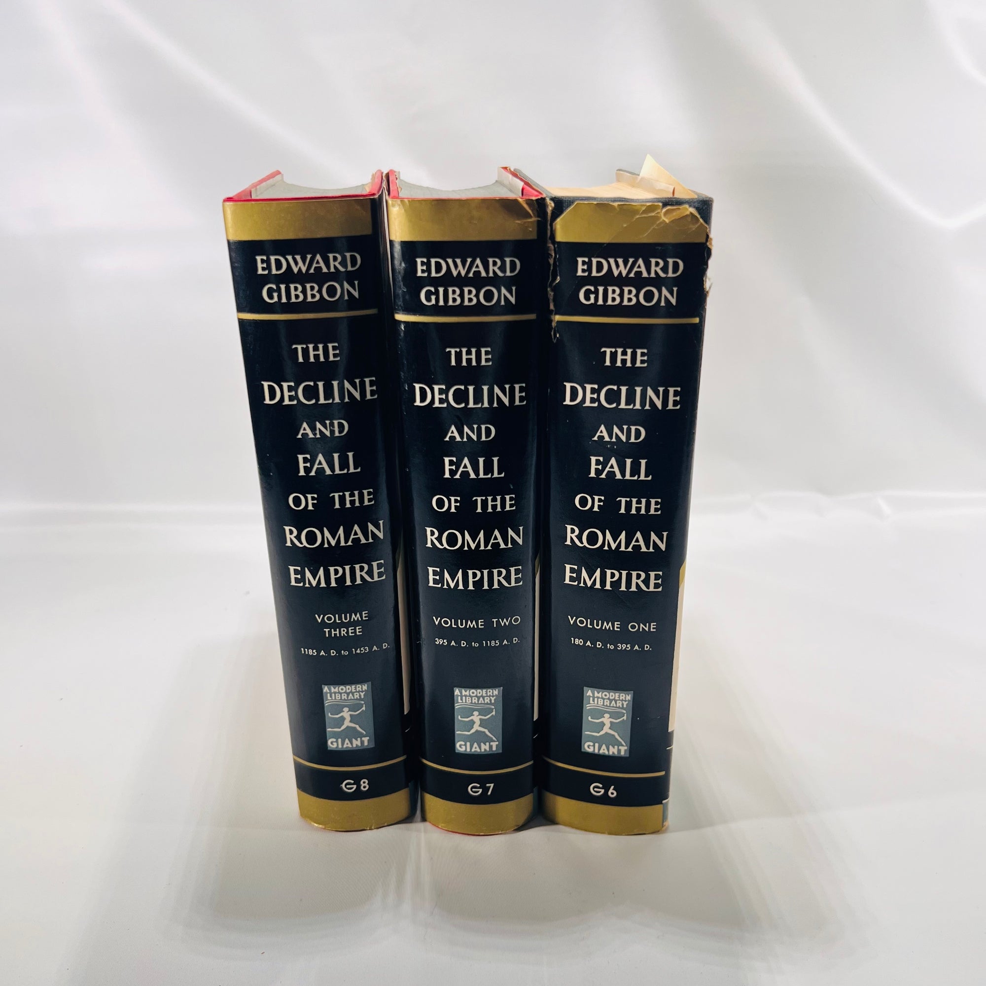 The Decline and Fall of the Roman Empire in Three Volumes by Edward Gibbon The Modern Library