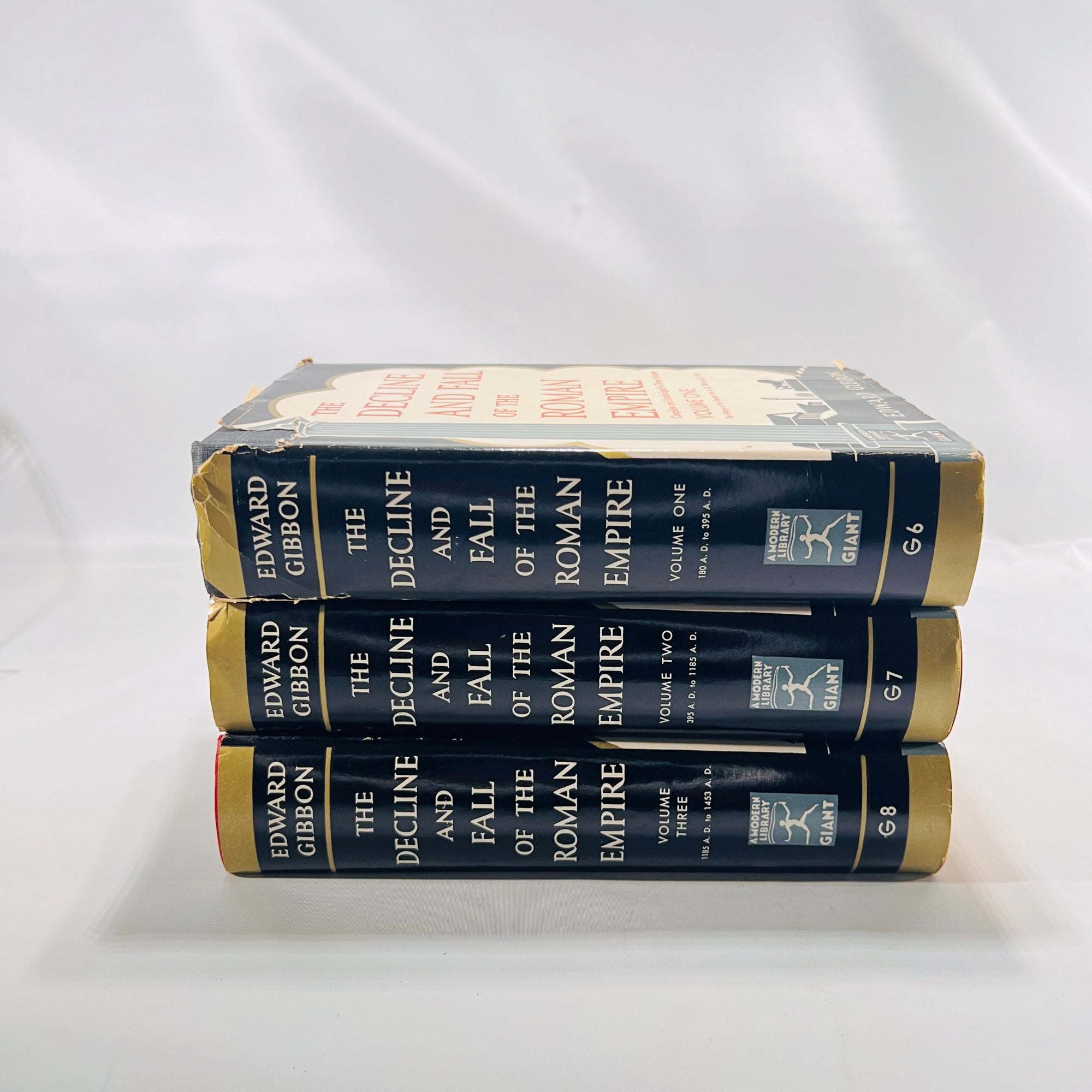 The Decline and Fall of the Roman Empire in Three Volumes by Edward Gibbon The Modern Library