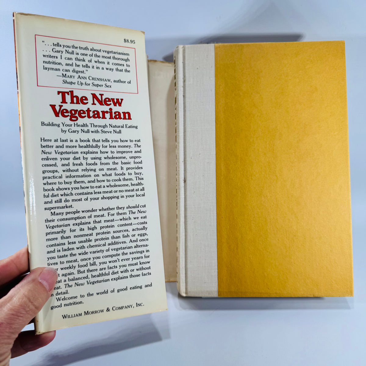 Vintage Health & Nutrition Book — The New Vegetarian (1978) — Gary Null with Steve Null | First Edition, Vegetarian Nutrition