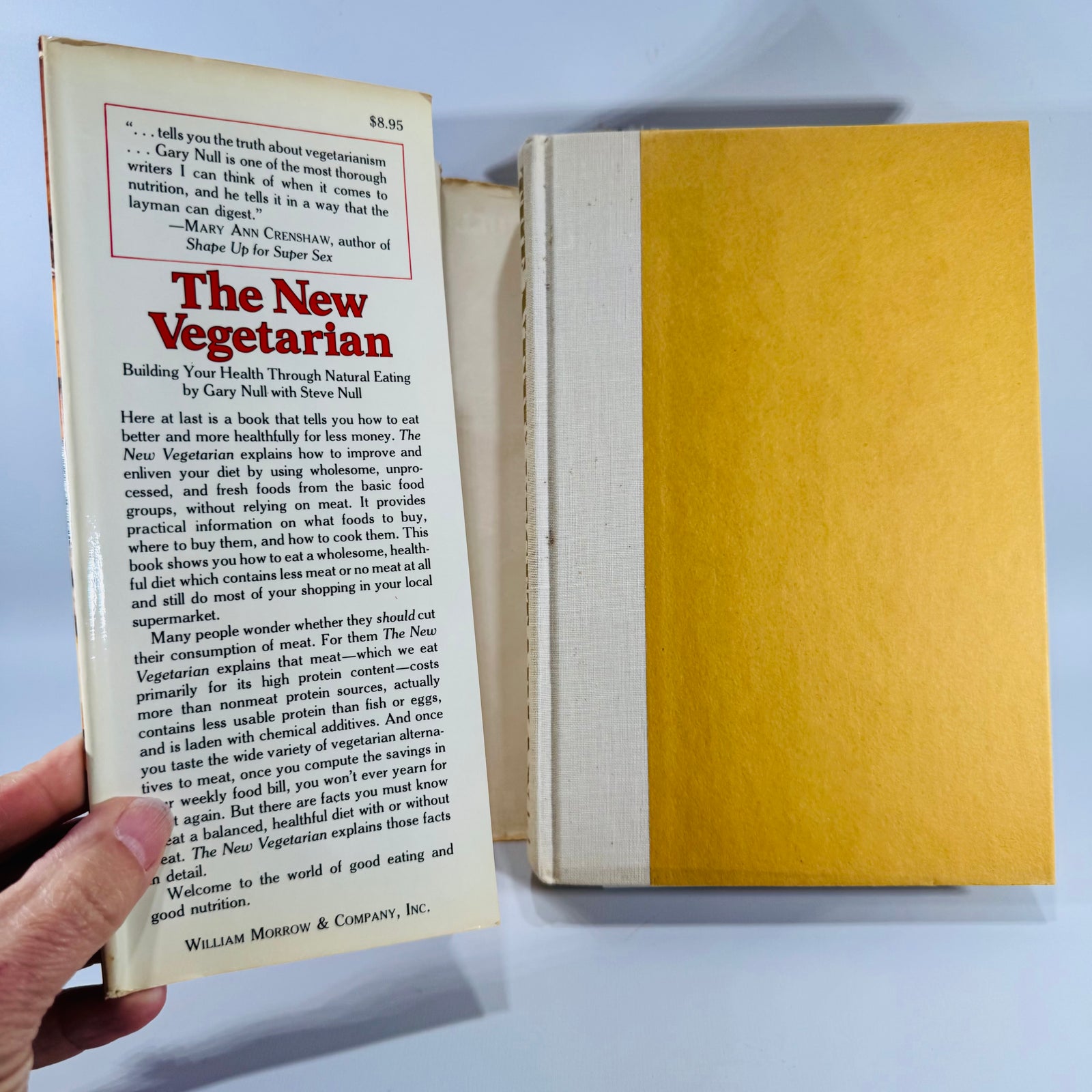 Vintage Health & Nutrition Book — The New Vegetarian (1978) — Gary Null with Steve Null | First Edition, Vegetarian Nutrition