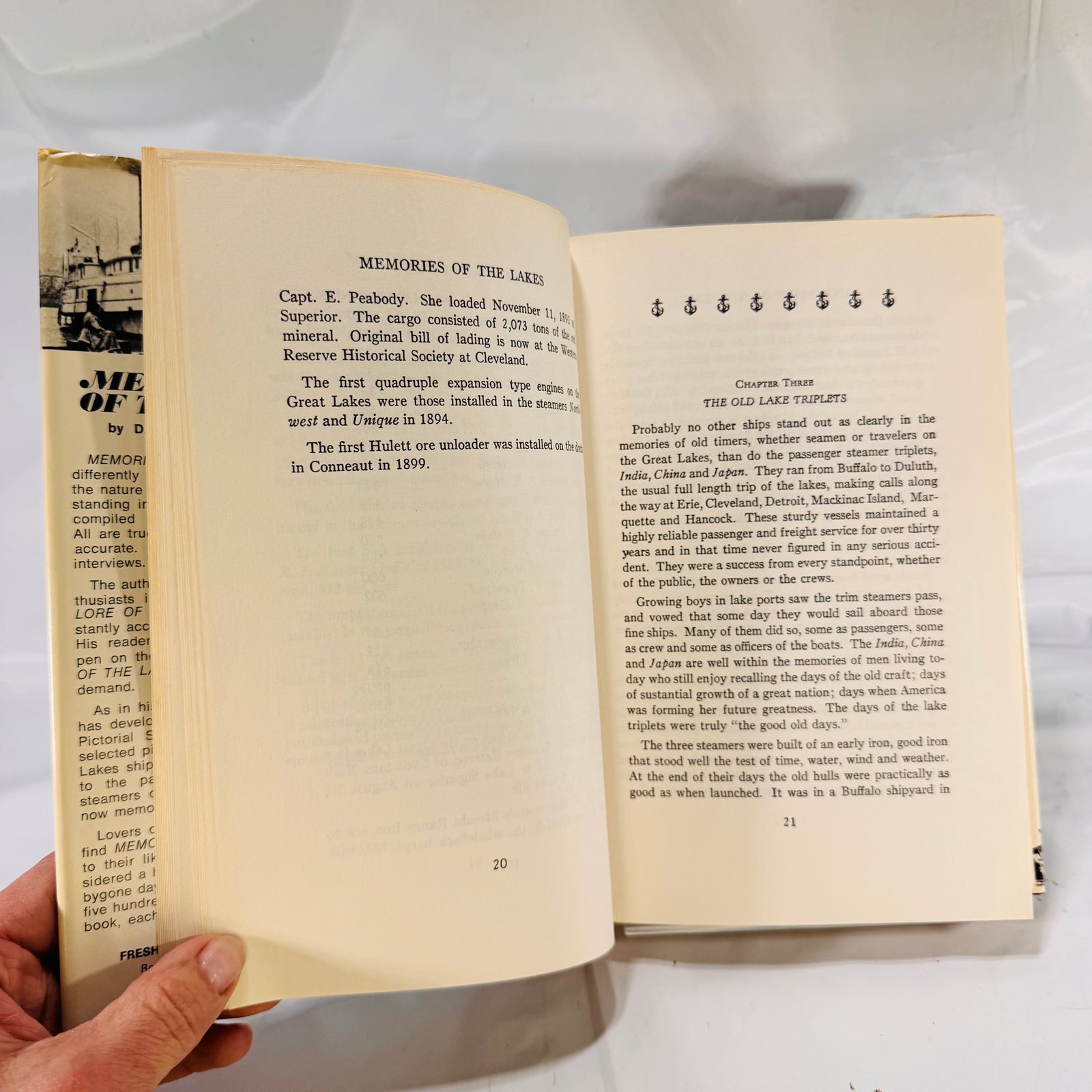 Memories of the Lakes by Dana Thomas Bowen (1969), Freshwater Press, Hardcover with Dust Jacket