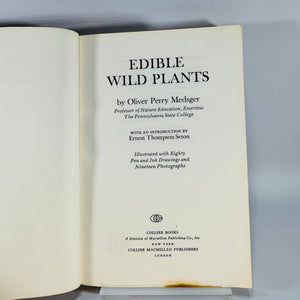Vintage Foraging Guide — Edible Wild Plants (1972) — Oliver Perry Medsger | Illustrated Plant Identification, Nature Reference