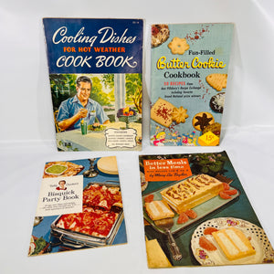 Four Vintage Recipe Pamphlets by Betty Crocker Pillsbury Culinary Arts Institute Mary Lee Taylor