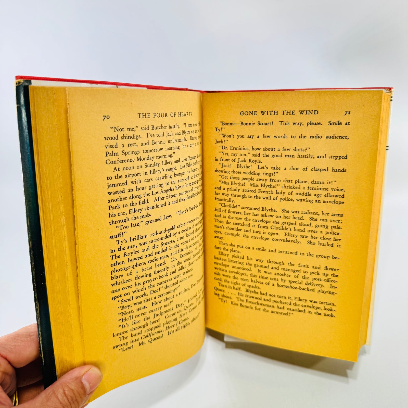 The Four of Hearts by Ellery Queen Grosset & Dunlap Madison Square Hardcover with Dust Jacket