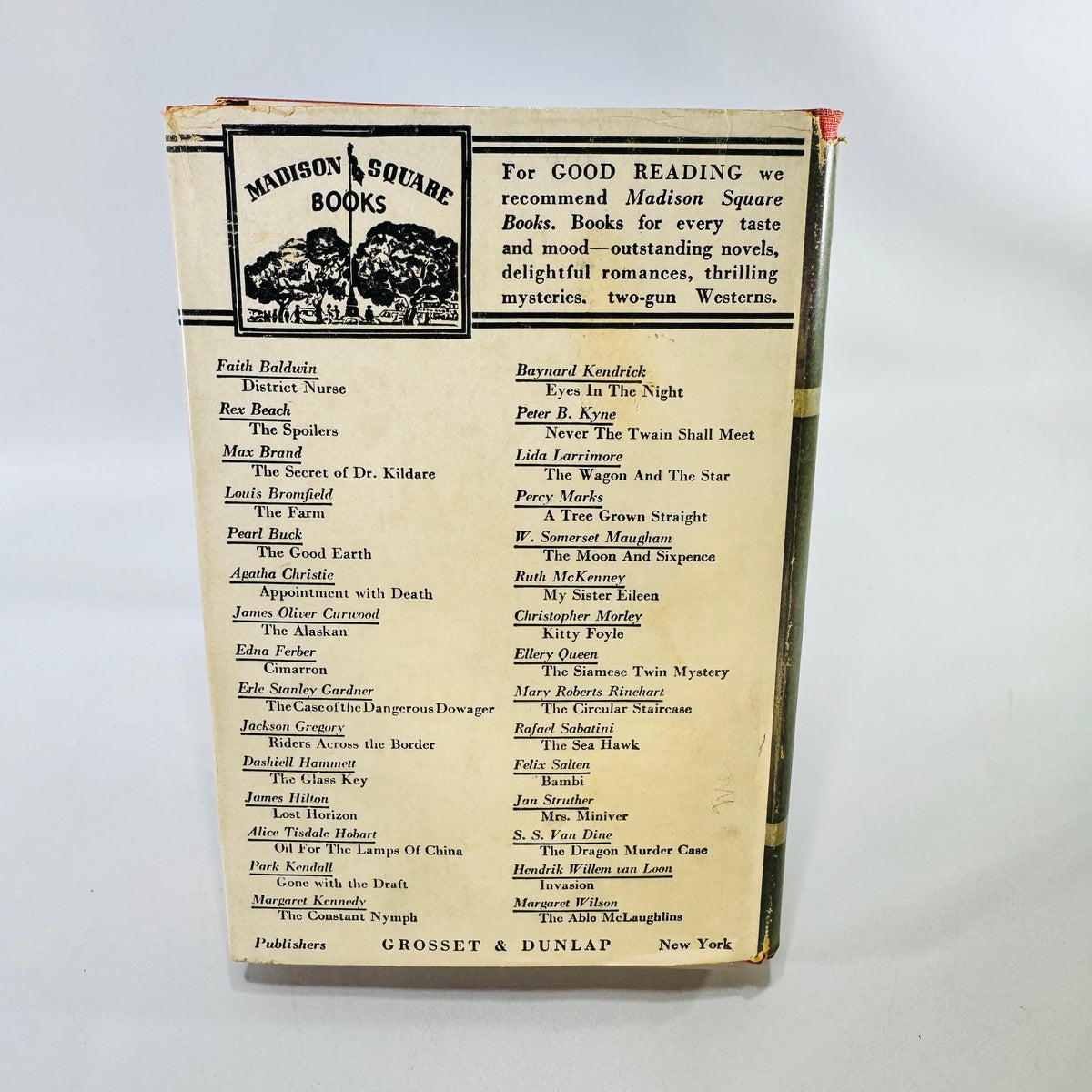 The Four of Hearts by Ellery Queen Grosset & Dunlap Madison Square Hardcover with Dust Jacket