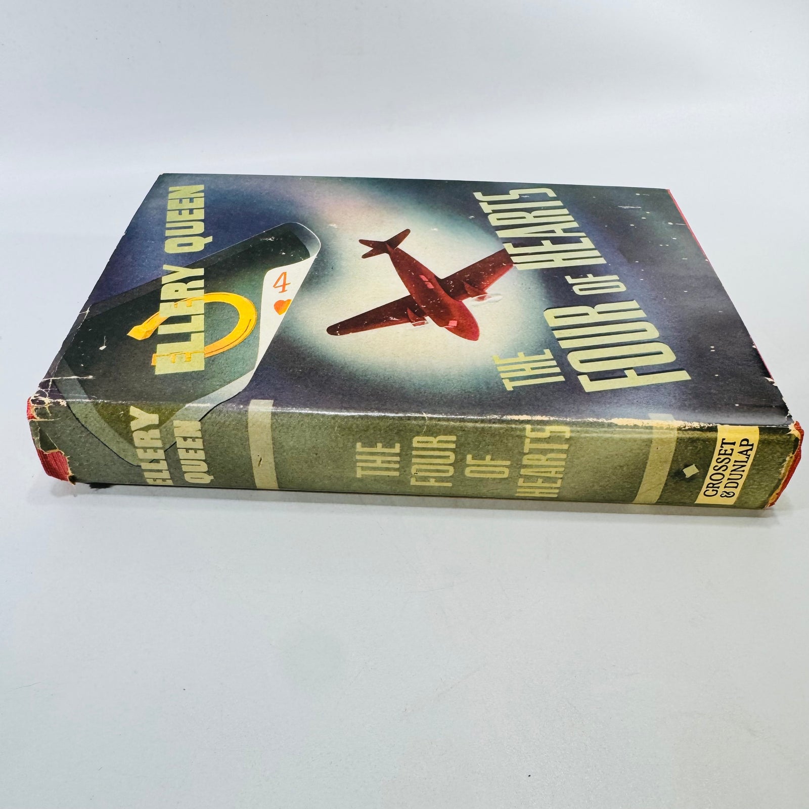 The Four of Hearts by Ellery Queen Grosset & Dunlap Madison Square Hardcover with Dust Jacket