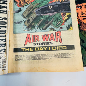 Vintage War Comics Lot — Dell Combat #26, Air War Stories #1, Tales of the Green Beret #1 (1964–1967) — Dell Comics | Silver Age Set, War Comics