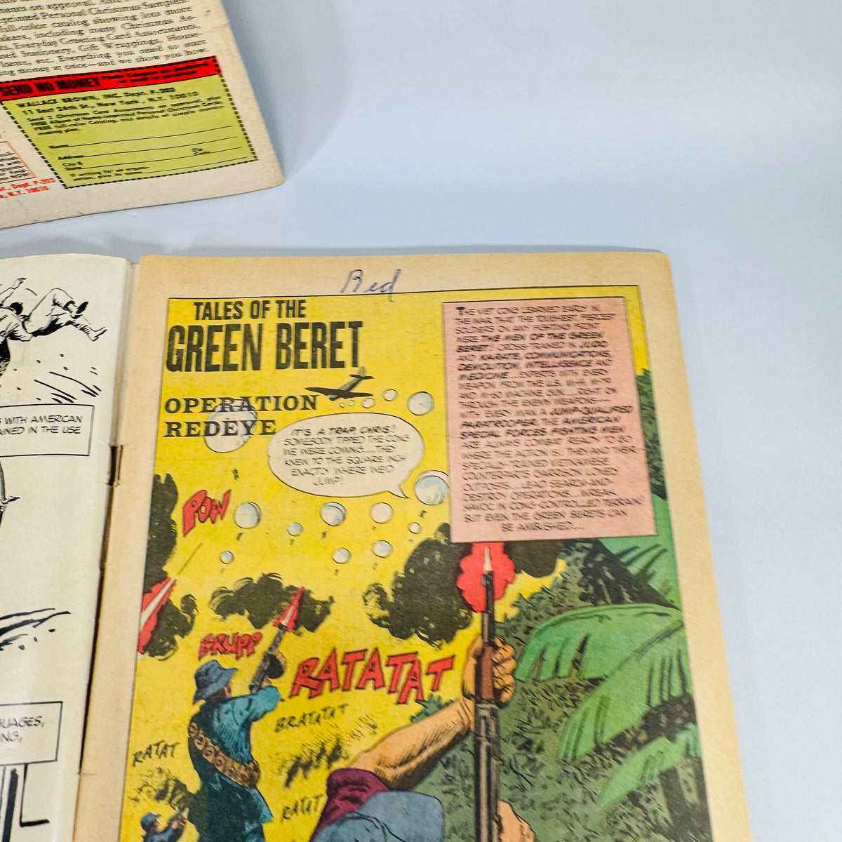 Vintage War Comics Lot — Dell Combat #26, Air War Stories #1, Tales of the Green Beret #1 (1964–1967) — Dell Comics | Silver Age Set, War Comics