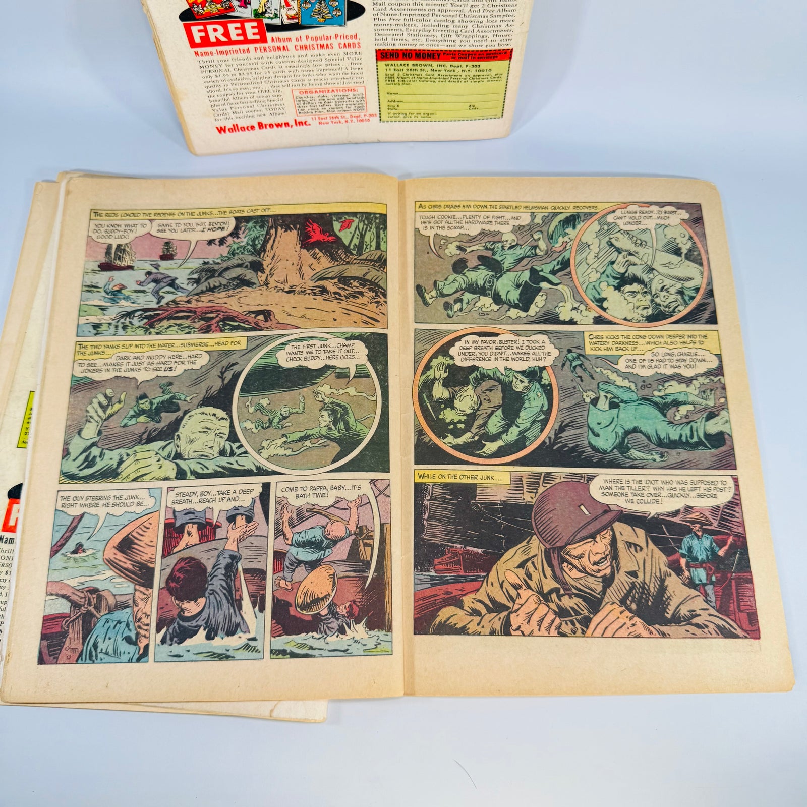 Vintage War Comics Lot — Dell Combat #26, Air War Stories #1, Tales of the Green Beret #1 (1964–1967) — Dell Comics | Silver Age Set, War Comics
