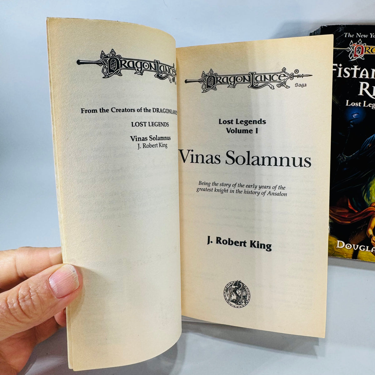 Dragonlance Fantasy Paperback Set — Lost Legends Volumes I–II (1997) — J. Robert King & Douglas Niles | Vinas Solamnus, Fistandantilus Reborn, Fantasy Adventure
