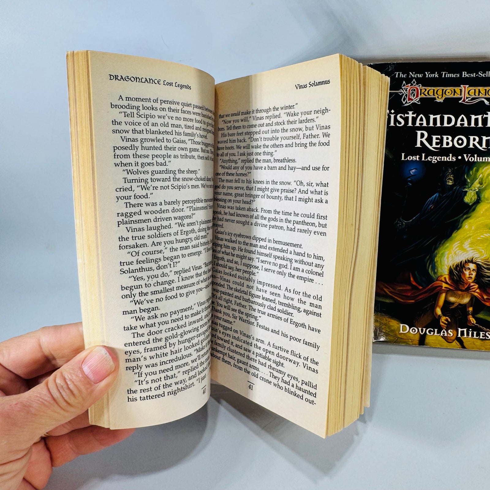 Dragonlance Fantasy Paperback Set — Lost Legends Volumes I–II (1997) — J. Robert King & Douglas Niles | Vinas Solamnus, Fistandantilus Reborn, Fantasy Adventure