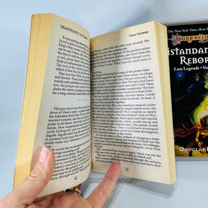 Dragonlance Fantasy Paperback Set — Lost Legends Volumes I–II (1997) — J. Robert King & Douglas Niles | Vinas Solamnus, Fistandantilus Reborn, Fantasy Adventure