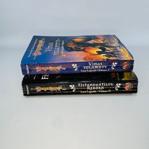 Dragonlance Fantasy Paperback Set — Lost Legends Volumes I–II (1997) — J. Robert King & Douglas Niles | Vinas Solamnus, Fistandantilus Reborn, Fantasy Adventure
