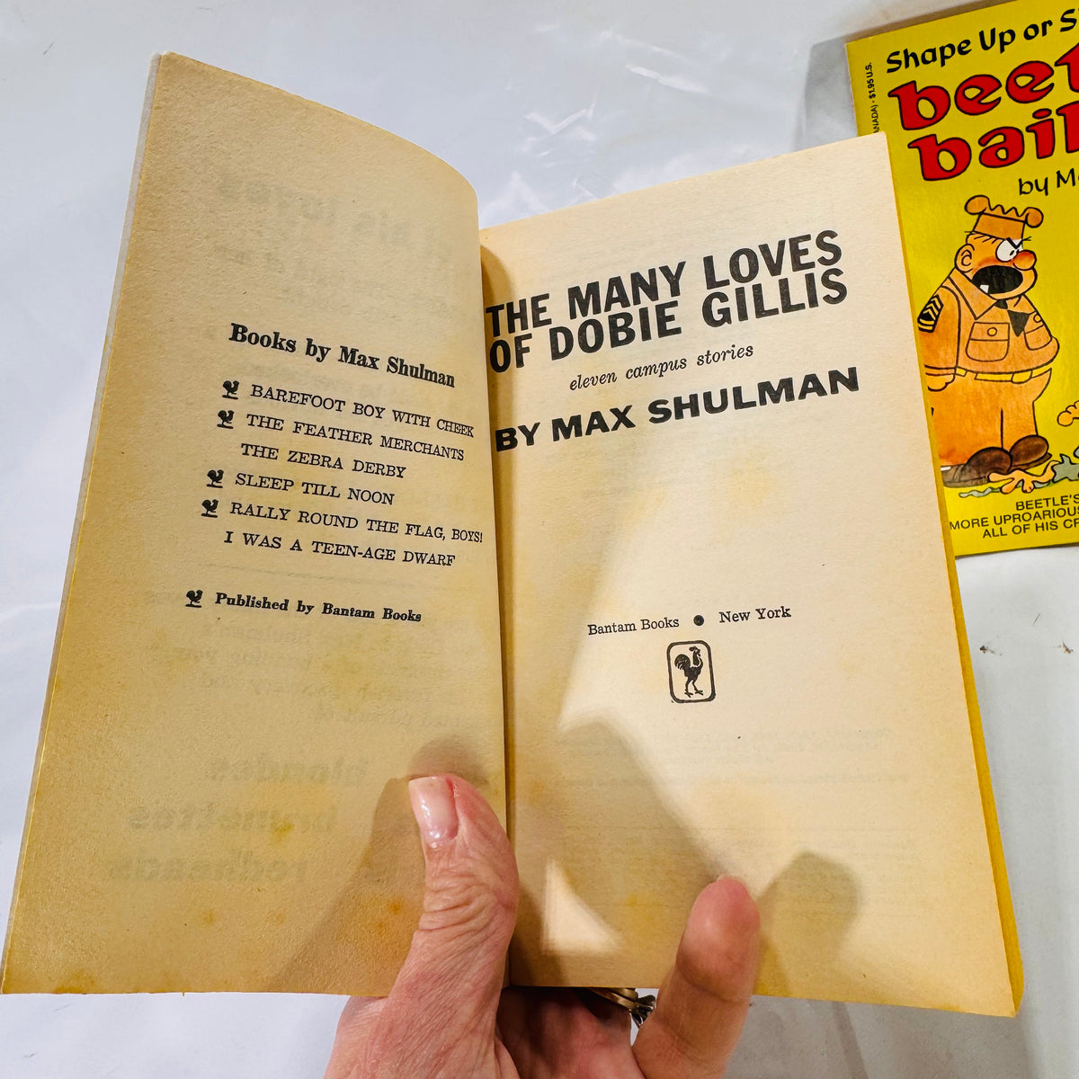 Shape Up or Ship Out by Mort Walker (1985) & The Many Loves of Dobie Gillis by Max Shulman (1951), Paperback Bundle