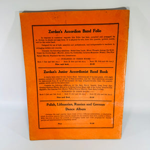 Vintage Music Instruction Book — Zordan’s Piano Accordion Junior Method (1937) — Antonio Zordan | Treble Clef Edition, Music Education
