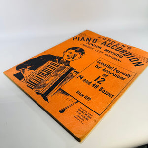 Vintage Music Instruction Book — Zordan’s Piano Accordion Junior Method (1937) — Antonio Zordan | Treble Clef Edition, Music Education