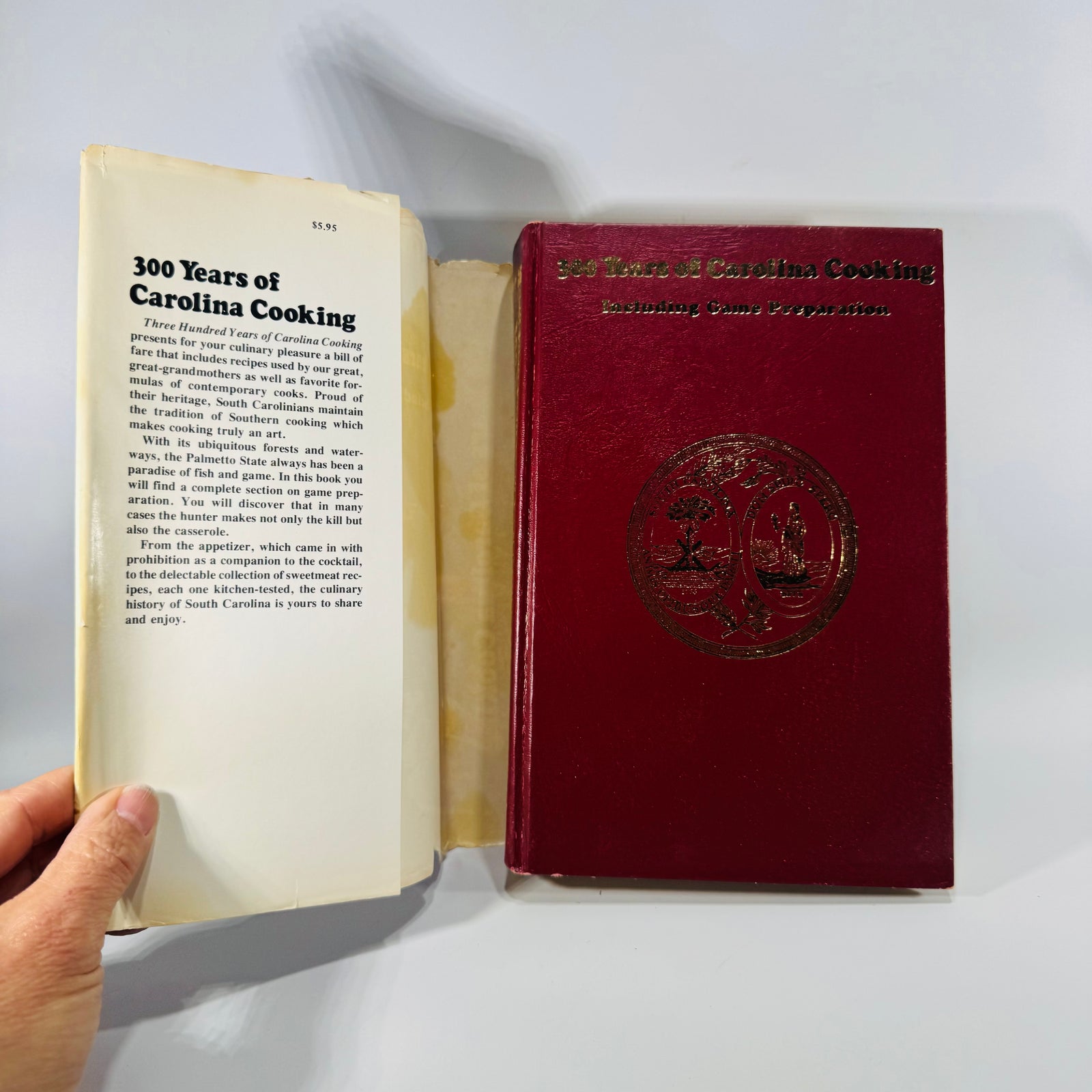 Vintage Southern Cookbook — 300 Years of Carolina Cooking Including Game Preparation (1975) — Junior League of Greenville | First Edition, Southern Cooking