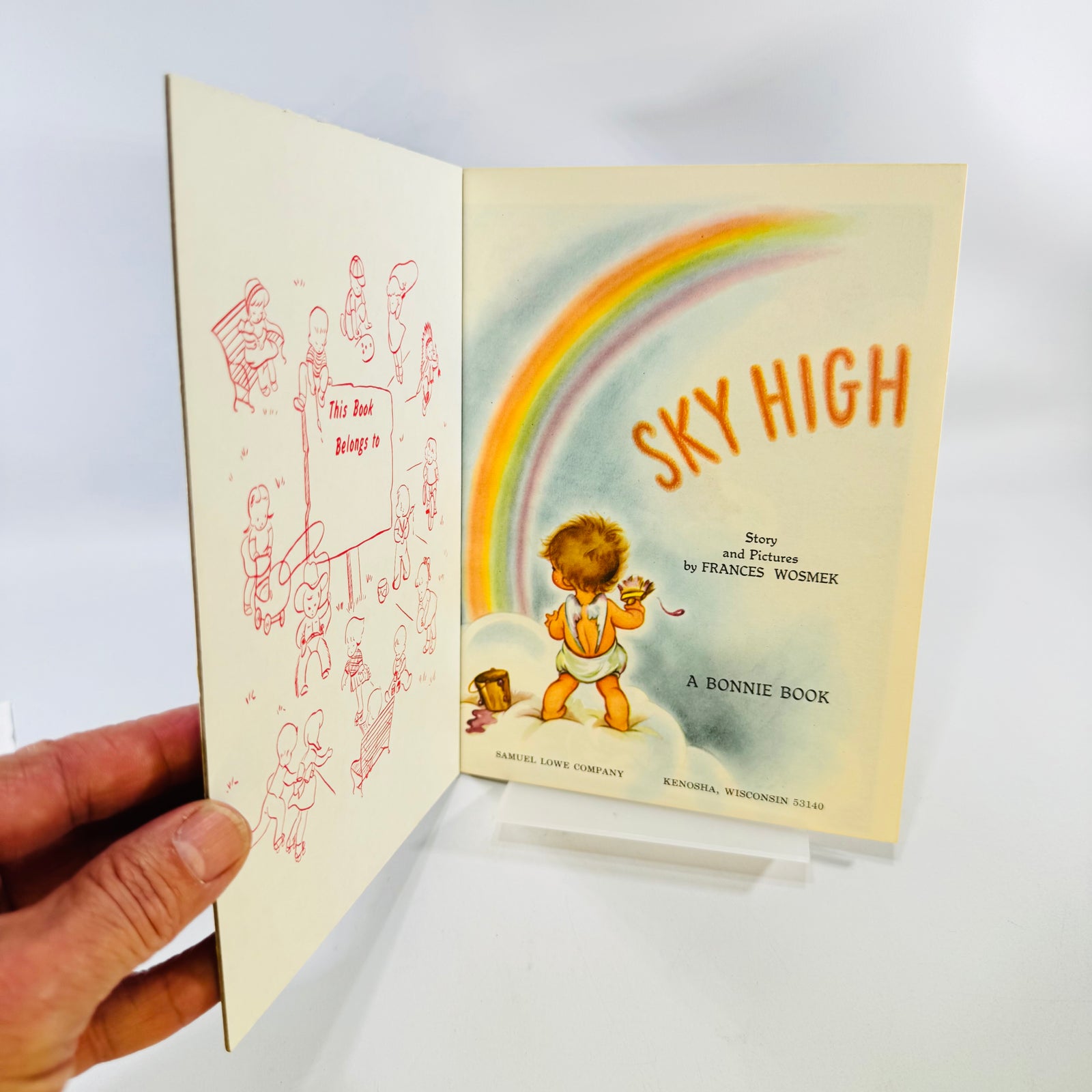 Sky High by Frances Wosmek 1975 Samuel Lowe Bonnie Book Illustrated Hardcover