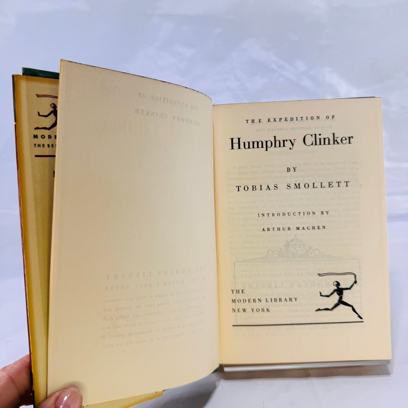 Humphry Clinker by Tobias Smollett (1929), A Modern Library Book