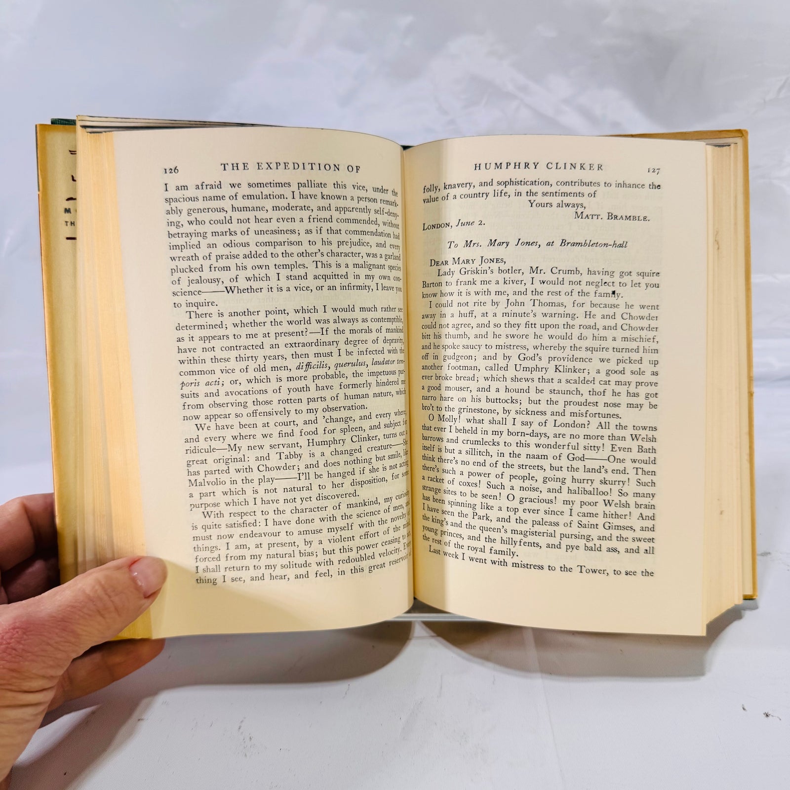 Humphry Clinker by Tobias Smollett (1929), A Modern Library Book