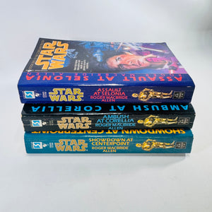 Star Wars Corellian Trilogy Complete 3 Book Set Roger MacBride Allen 1995 Bantam Paperbacks