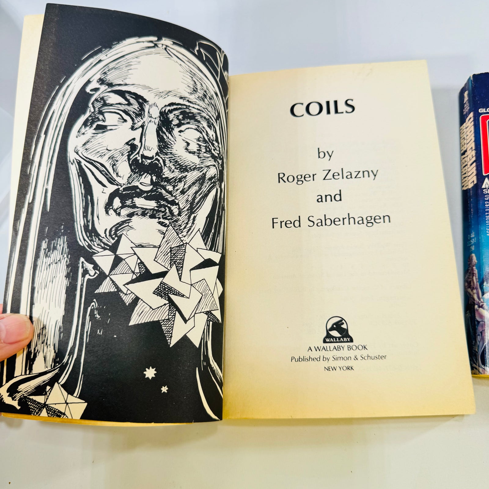 Coils and Changeling Roger Zelazny 2 Book Illustrated Sci Fi Paperback Lot 1981 1982