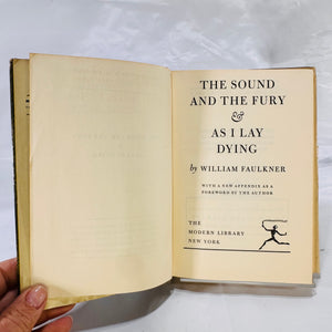 The Sound and the Fury & As I Lay Dying by William Faulkner (1946), A Modern Library Book, Hardcover with Dust Jacket